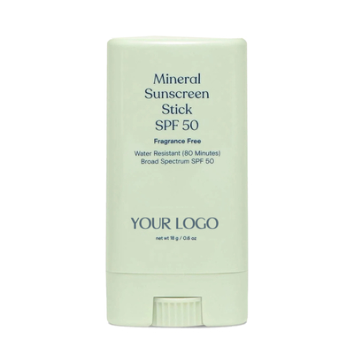 プライベート・レーベル ミネラル・サンスクリーム・スティック SPF 50 防水 ブロードスペクトル UVA/UVB 保護