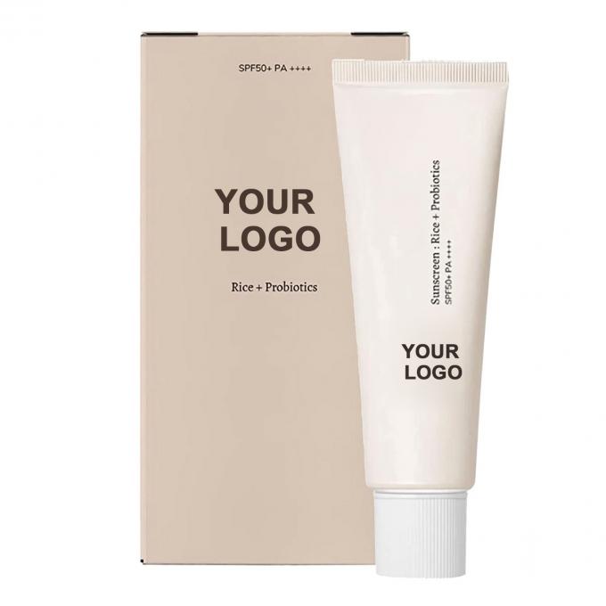 性別 女性 プロバイオティック 日焼け止め ローション SPF 50 日焼け止め 顔 身体 カスタム ラベル 1