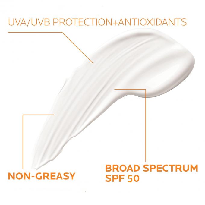 SPF 50 男性用 日焼け止め ブロードスペクトル UVA/UVB 防護 軽量 白いカストなし 1