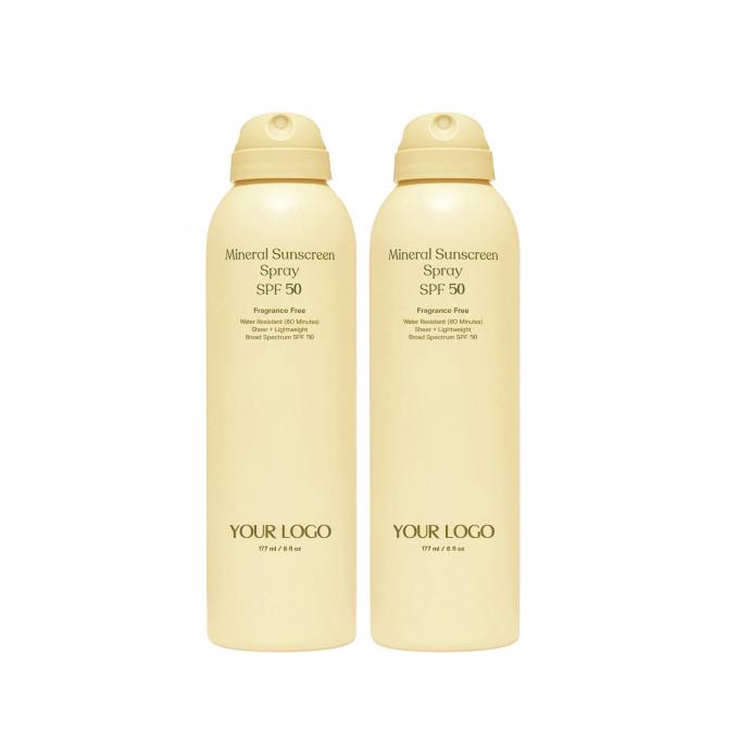 SPF 50 日焼け止め スプレー ツインパック 防水日焼け止め パック 2個 0