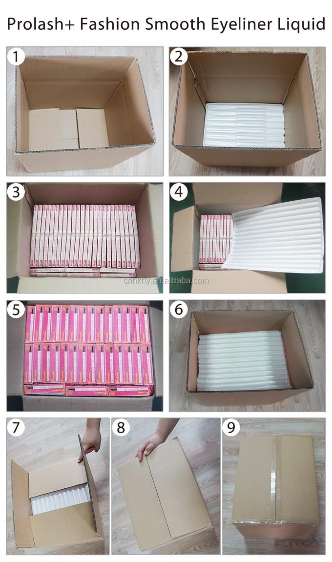 防水アイライン 耐久性のある眼の化粧ペン 超細いクリップ 液体 汗に耐えるツール 8